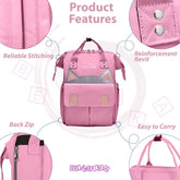Easy to Carry Diaper Bag for Mother (Kitten Pink)